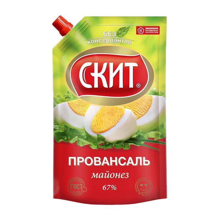 Майонез Скит провансаль 67% 400 гр., дой-пак с дозатором