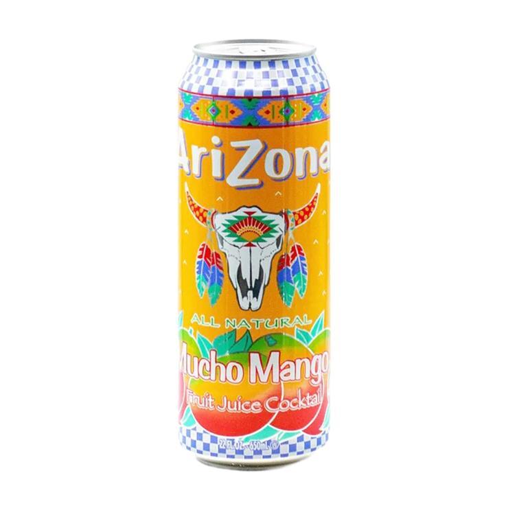 Чай холодный Arizona Mucho Mango манго с натуральным соком США 650 мл., ж/б