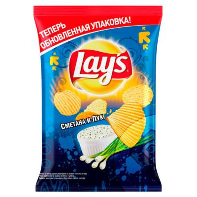 Чипсы Lay's сметана лук 70 гр., флоу-пак