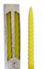 Свечи витые желтые парафин d=23 мм., h=245 мм., Омский свечной завод, картон