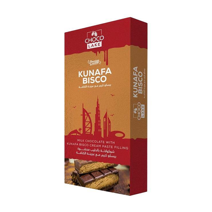 Шоколад ChocoLake Kunafa молочный с начинкой из пасты кунафа с кремом биско 190 гр., картон