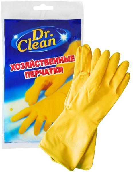 Перчатки латексные Dr.Clean хозяйственные общего назначения без напыления, размер XL, картон