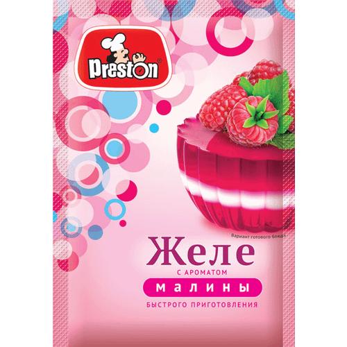 Желе Preston с ароматом малины 50 гр., саше
