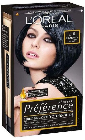 Краска для волос L'Oreal Preference Recital №1.0 черный