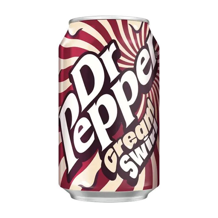 Напиток газированный Dr. Pepper Cream Swirl Великобритания 330 мл., ж/б