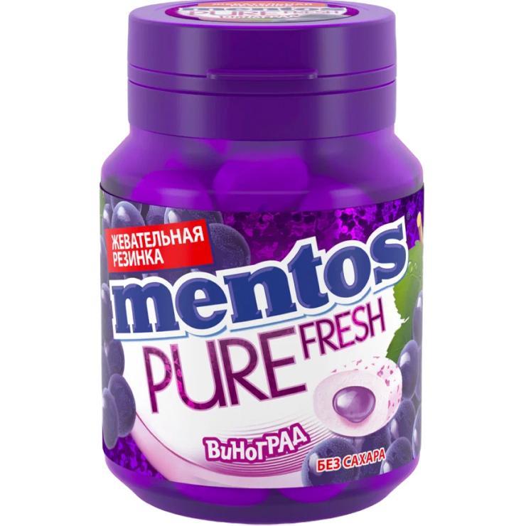 Жевательная резинка Mentos Pure Fresh виноград 54 гр., ПЭТ