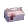 Коробка для пирожных Papstar картон розовая 230х160х90мм.