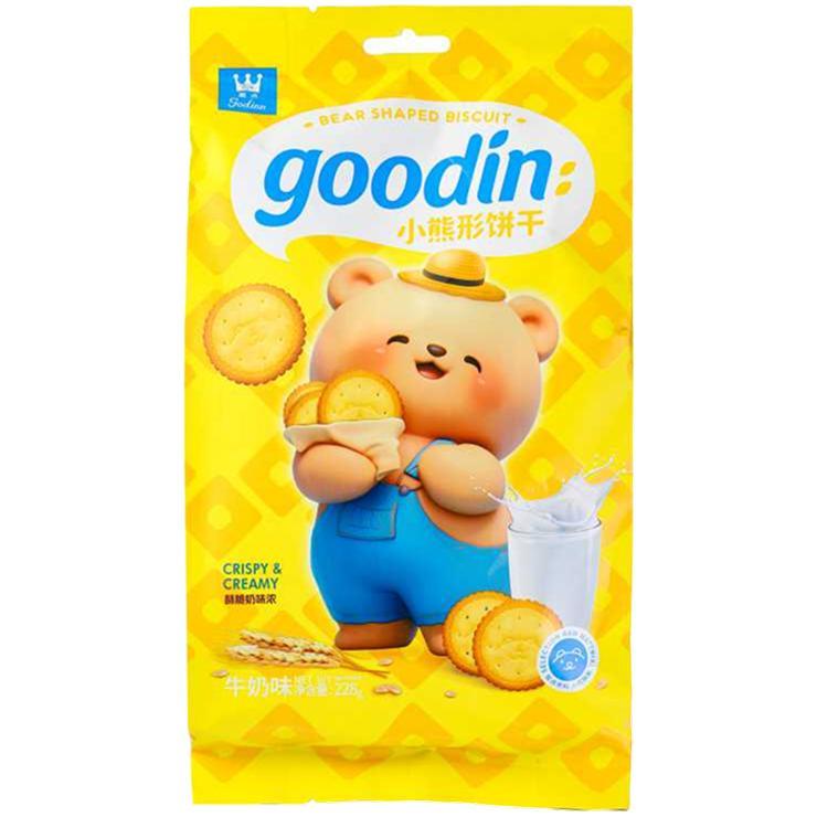 Печенье Goodin мишка молочное печенье 228 гр., фло-упак