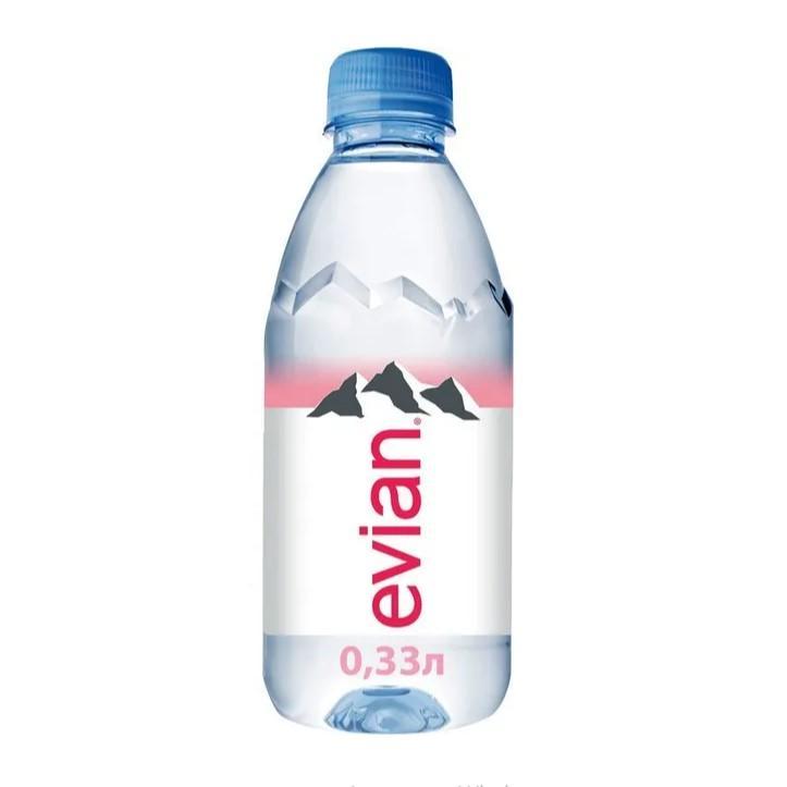Вода негазированная Evian минеральная природная столовая 330 мл., ПЭТ