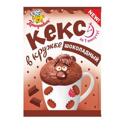 Кекс в кружке шоколадный Приправыч, 50 гр., флоу-пак
