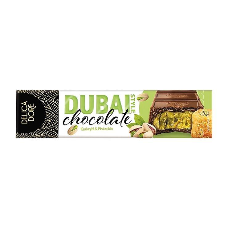 Шоколад Baron Delicadore Dubai Style молочный с фисташково-ореховой начинкой с кадаифом 70 гр., картон