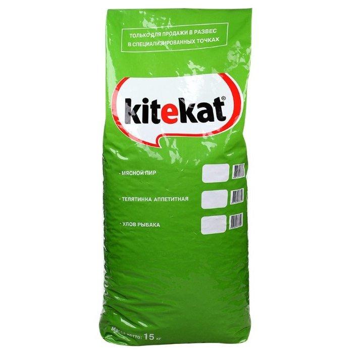 Kitekat Сухой корм для кошек улов рыбака 15кг