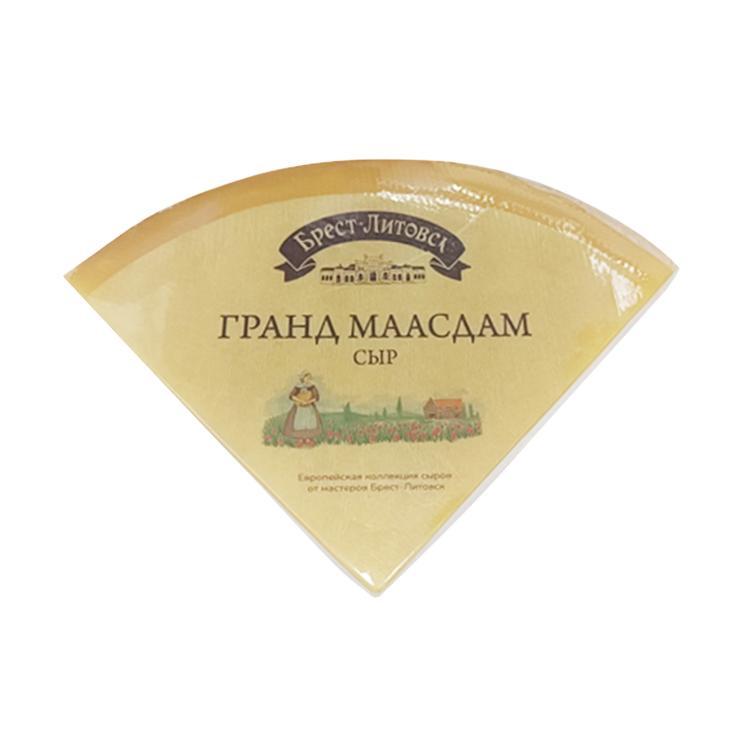 Сыр полутвердый Брест-Литовск Гранд Маасдам 45% 1,5-1,7 кг., в/у