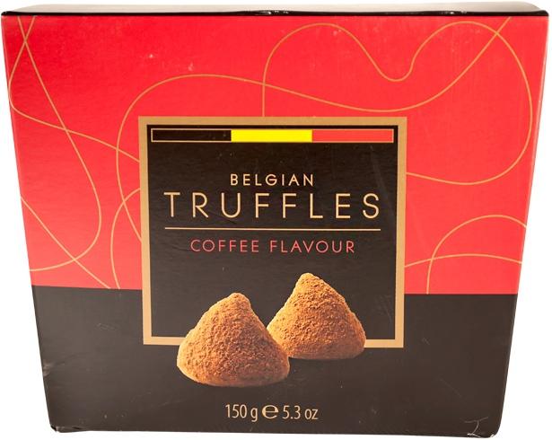 Конфеты Belgian Truffles трюфели со вкусом кофе 150 гр., картон