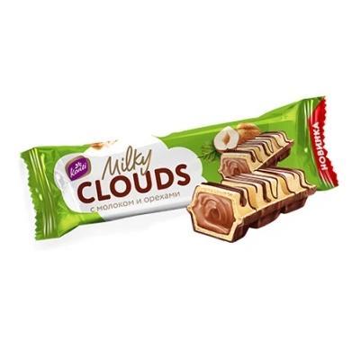 Батончик Konti Milky Clouds с молоком и орехами 23 гр., флоу-пак