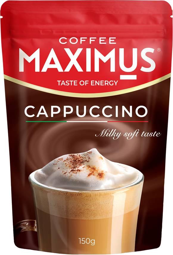 Напиток кофейный Maximus Cappuccino растворимый 150 гр., дой-пак