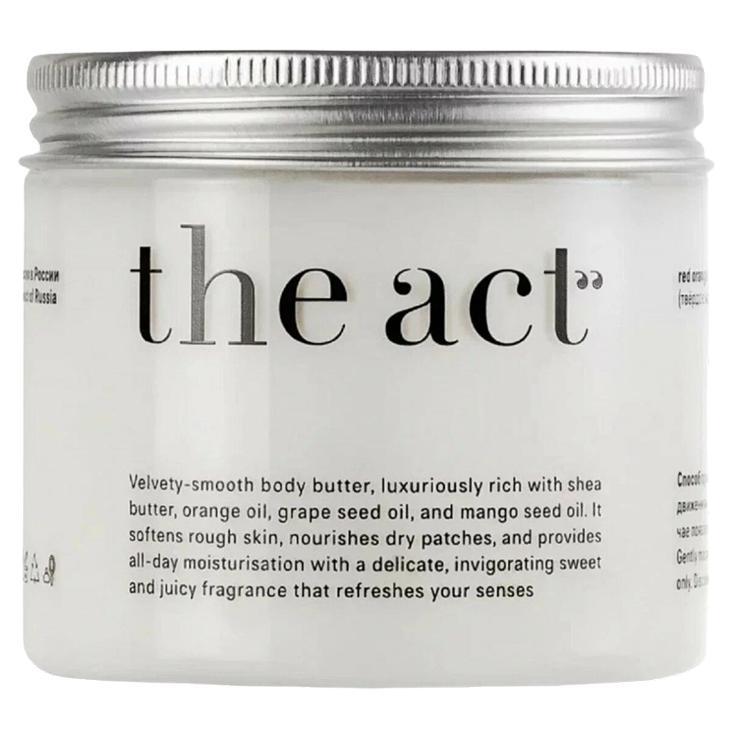 Баттер для тела The Act увлажняющий сицилийский апельсин 180 гр., банка