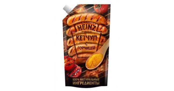 Кетчуп Heinz с горчицей, 320 гр., флоу-пак