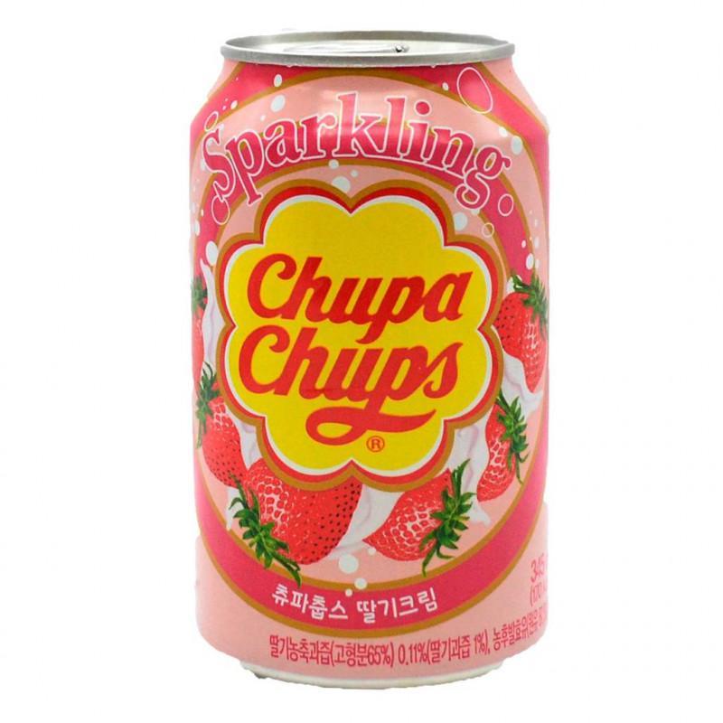 Напиток газированный Chupa Chups клубника 345 мл., ж/б