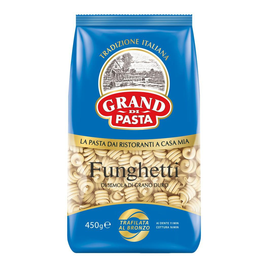 Макаронные изделия Grand Di Pasta funghetti фунгетти, 450 гр., флоу-пак