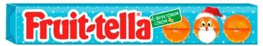 Конфеты жевательные Fruit-tella Мандарин 41 гр., обертка