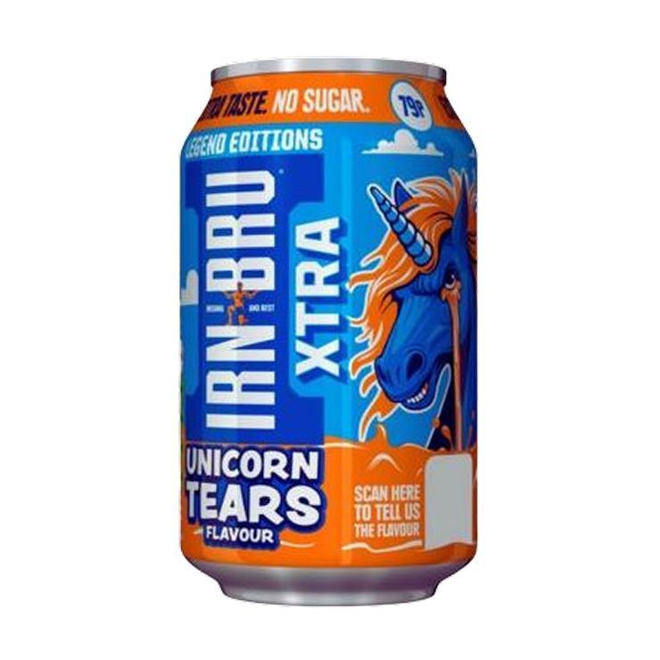 Напиток газированный Irn Bru xtra unicorn tears flavour 330 мл., ж/б