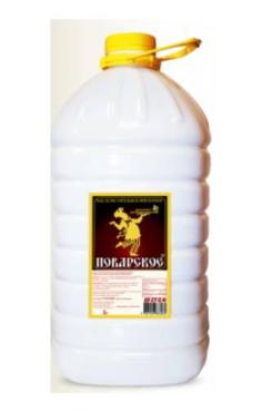 Масло подсолнечное Поварское 5 л., Пластиковая бутылка