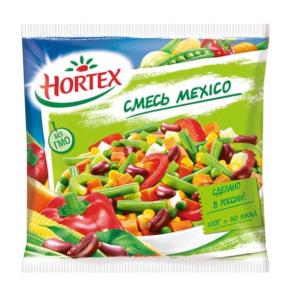 Смесь овощная Hortex с красной фасолью мексиканская 400 гр., флоу-пак