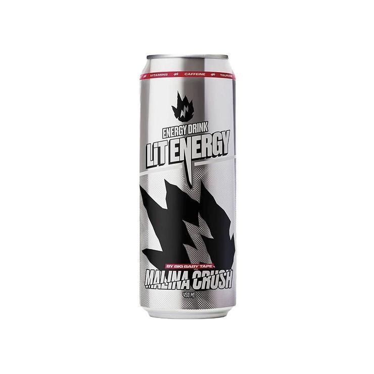 Напиток энергетический Lit Energy со вкусом малины 450 мл., ж/б
