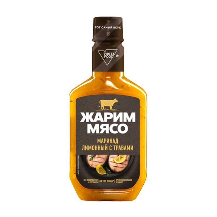 Маринад Жарим мясо лимонный с травами 300 гр., ПЭТ