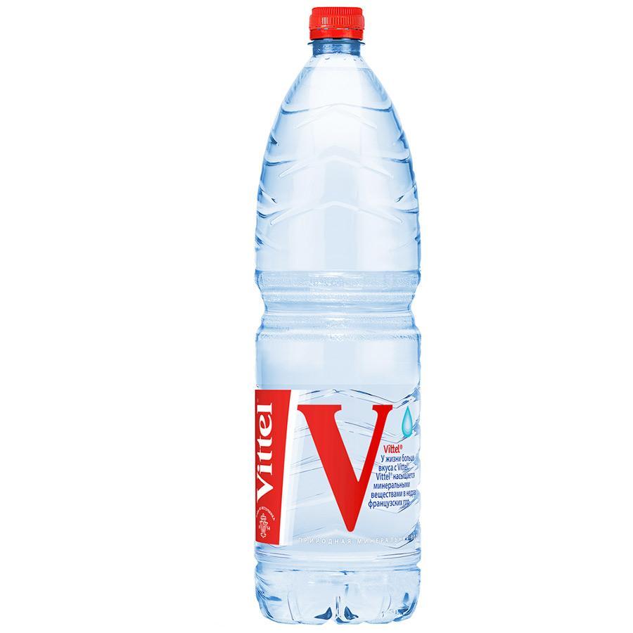 Вода Vittel минеральная негазированная, 1 л., ПЭТ