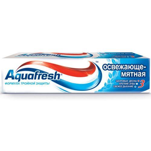 Зубная паста Aquafresh Освежающе-мятная Тройная защита 100 мл., туба