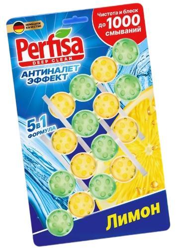 Блок для унитаза Perfisa Лимон 4 подвески 240 гр., блистер