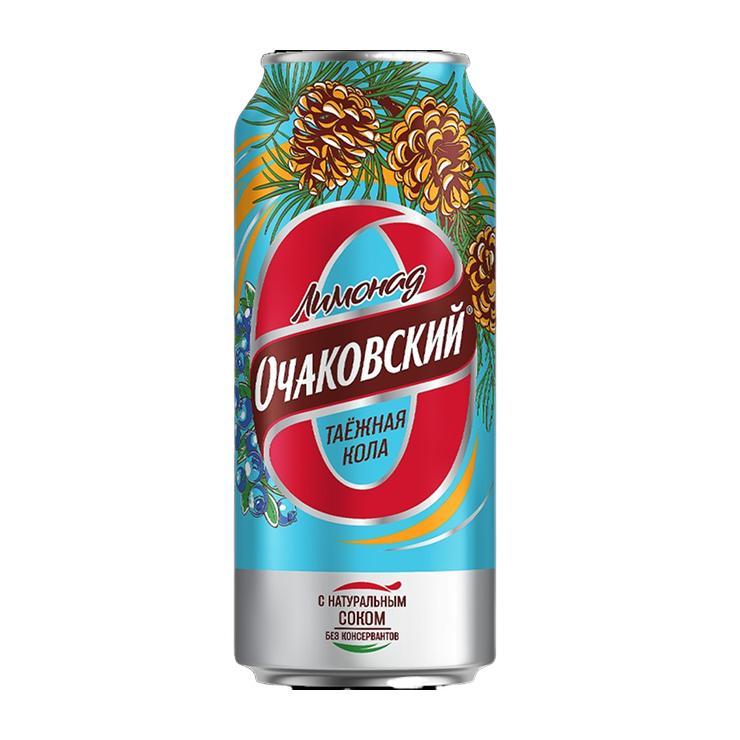 Напиток газированный Очаковский таежная кола 450 мл., ж/б