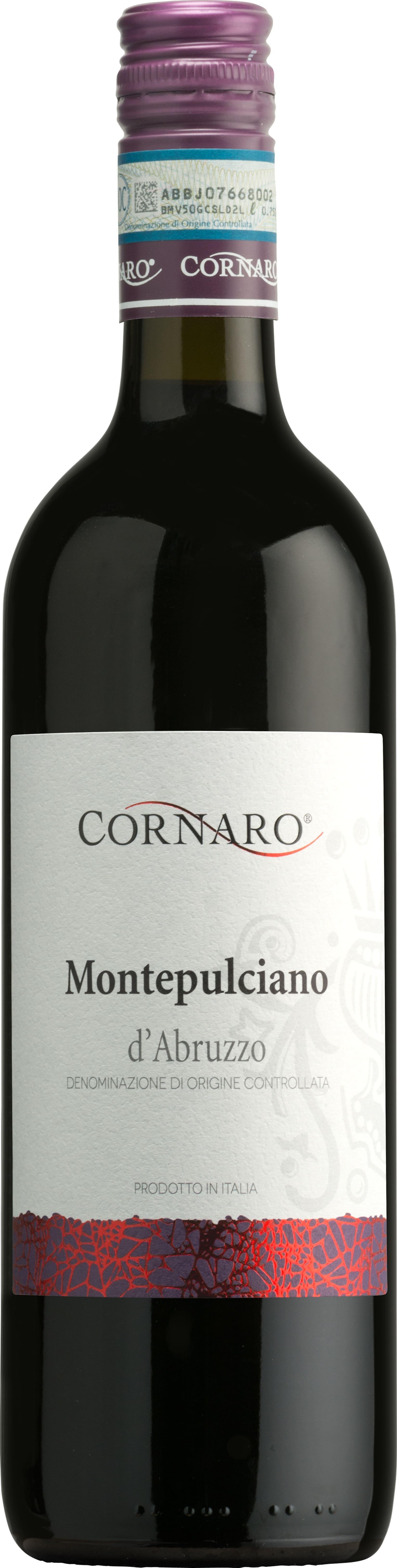 Вино Cornaro Montepulciano d'Abruzzo, красное сухое, 12%, Италия, 750 мл., стекло