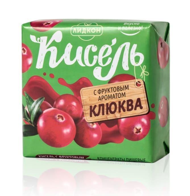 Кисель Лидкон клюква, 220 гр., бумага