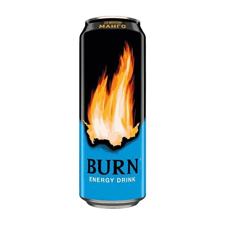 Напиток энергетический Burn манго 449 мл., ж/б