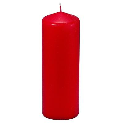 Свеча столбик h200d70 мм красная HorizonCandle