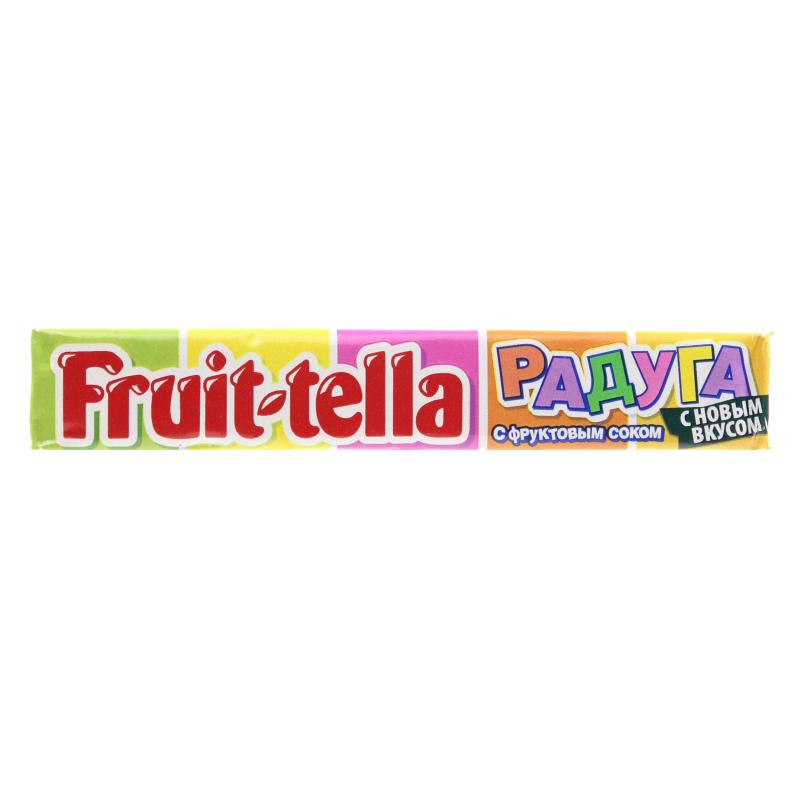 Конфеты жевательные Fruit-tella радуга 41 гр., обертка