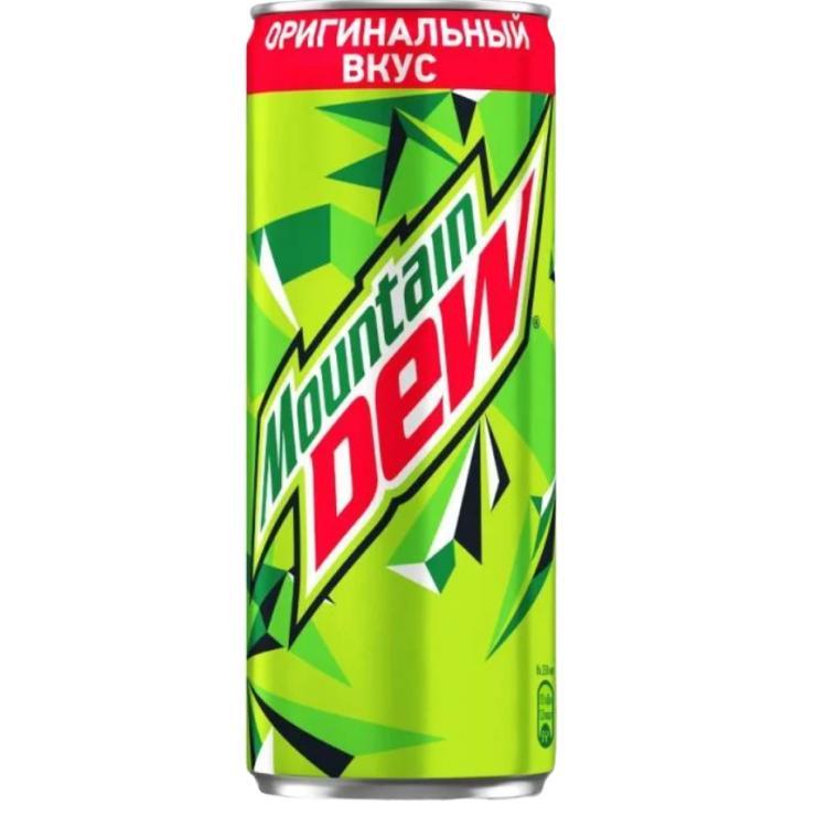 Напиток газированный Mountain Dew 250 мл., ж/б