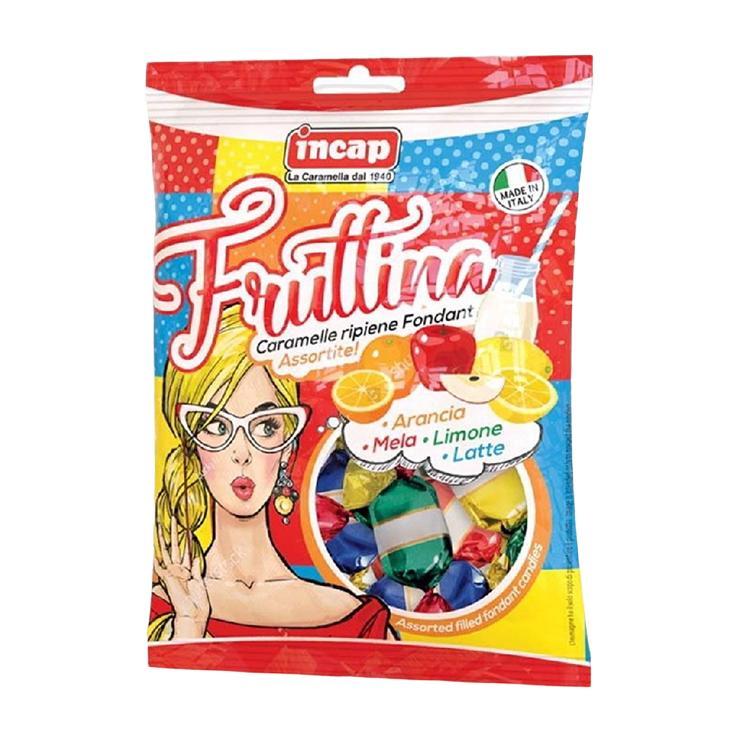 Конфеты Incap Pop Art Fruttina фруктовое ассорти без глютена 125 гр., флоу-пак