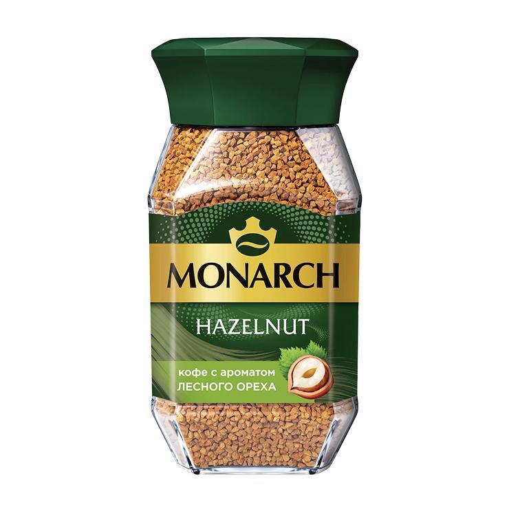 Кофе MONARCH Hazelnut Лесной орех растворимый 95 гр., стекло