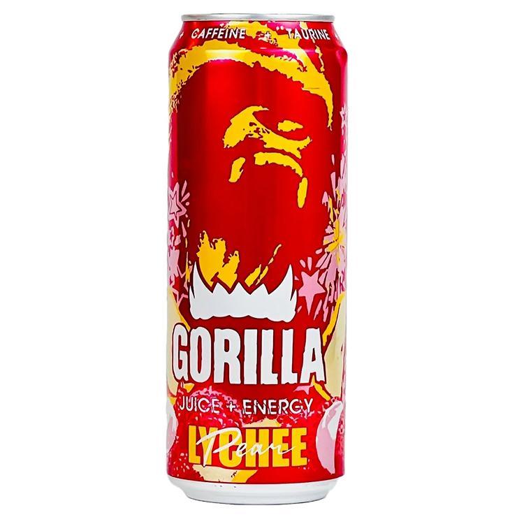Напиток энергетический Gorilla личи груша 450 мл., ж/б
