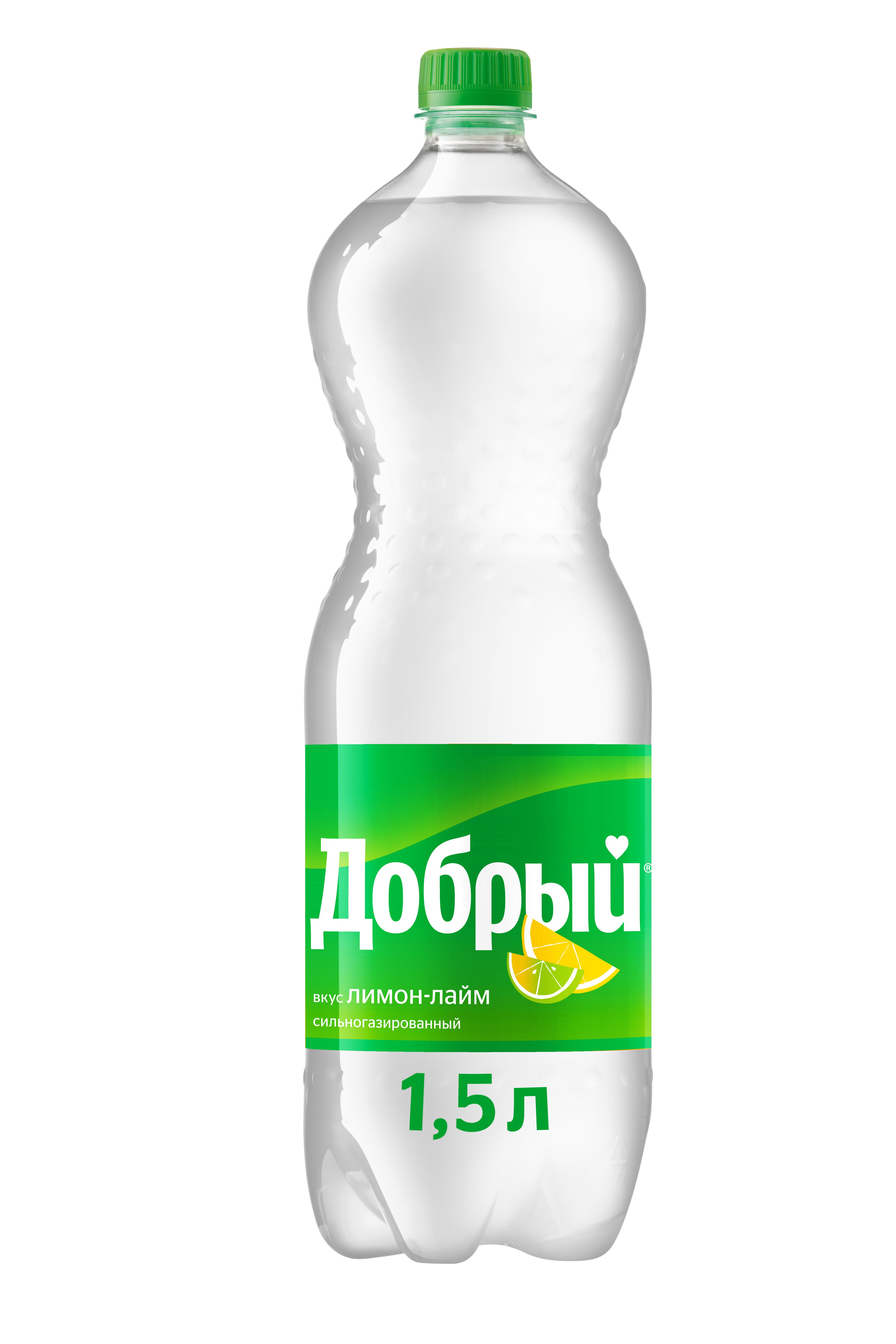 Напиток газированный Добрый лимон лайм 1,5 л., ПЭТ
