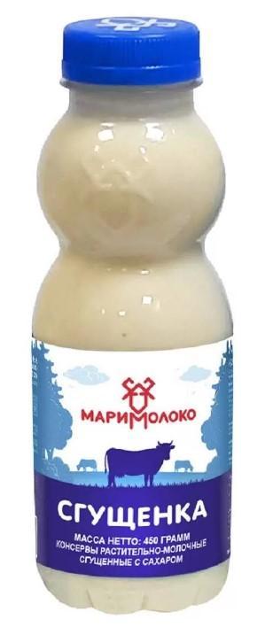 Продукт молокосодержащий сгущенный Маримолоко Сгущенка с сахаром 8,5% 450 гр., ПЭТ