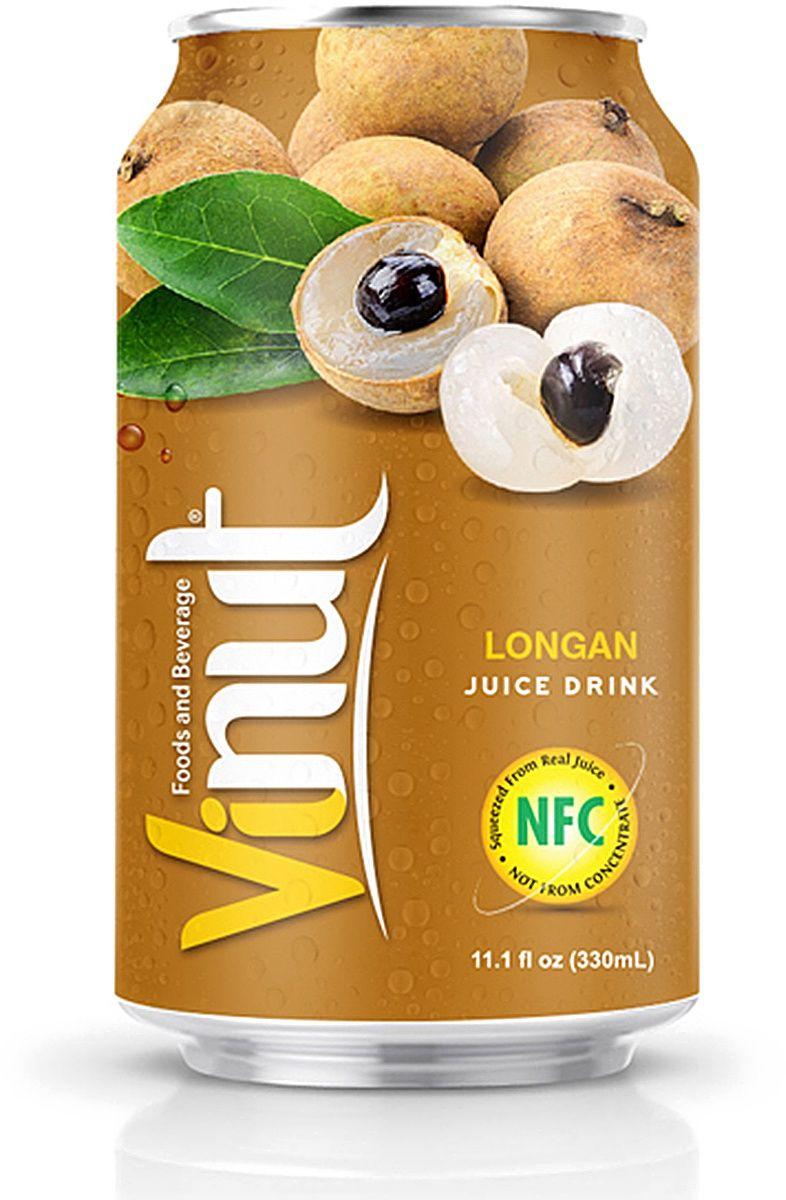 Напиток сокосодержащий Vinut Longan с лонганом 330 мл., ж/б