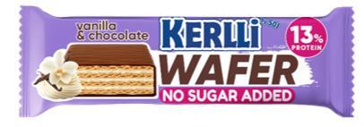 Батончик вафельный KERLLI со вкусом ванили 45 гр., флоу-пак