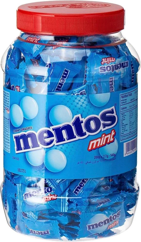 Конфеты жевательные Mentos Mint 540 гр., пластик