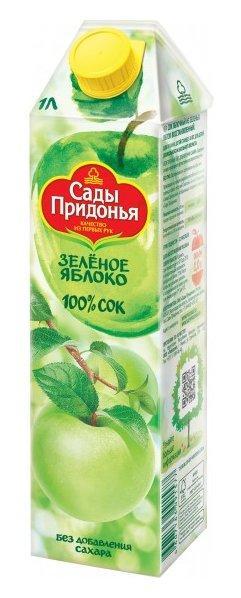 Сок Сады Придонья из зеленых яблок 1 л., тетра-пак