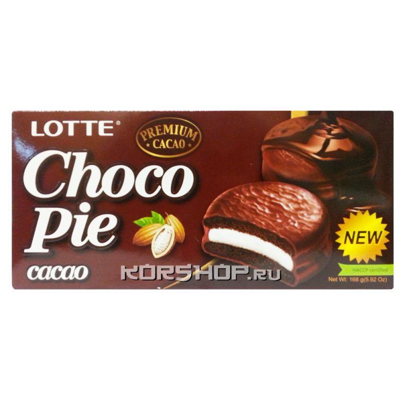 Печенье LOTTE Choco Pie Какао 168 гр., картон